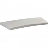 Margelle en pierre naturelle bord chanfreiné courbe 60 x 28 x 3 cm