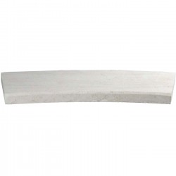 Margelle en pierre naturelle bord chanfreiné courbe 60 x 28 x 3 cm