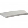 Margelle en pierre naturelle bord chanfreiné courbe 60 x 28 x 4 cm