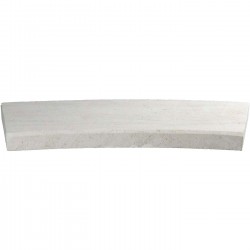 Margelle en pierre naturelle bord chanfreiné courbe 60 x 28 x 4 cm