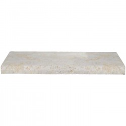 Margelle en pierre naturelle bord quart de rond droite 60 x 25 x 4 cm