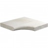 Margelle en pierre naturelle bord demi rond angle rentrant 38 x 38 x 4 cm