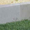 Bordure de jardin en pierre naturelle brossé 50 x 8 x 17 cm