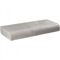 Margelle en pierre naturelle bord quart de rond droite 60 x 25 x 8 cm