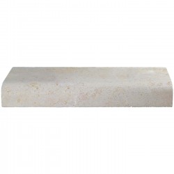 Margelle en pierre naturelle bord quart de rond droite 60 x 25 x 8 cm