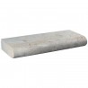 Margelle en pierre naturelle bord demi rond droite 60 x 25 x 8 cm