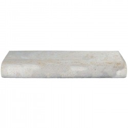 Margelle en pierre naturelle bord demi rond droite 60 x 25 x 8 cm