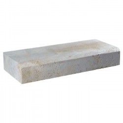 Margelle en pierre naturelle bord chanfreiné droite 60 x 25 x 12 cm