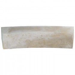 Margelle en pierre naturelle bord quart de rond courbe 60 x 28 x 12 cm