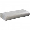 Margelle en pierre naturelle bord demi rond droite 60 x 25 x 12 cm