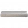 Margelle en pierre naturelle bord demi rond droite 60 x 25 x 12 cm