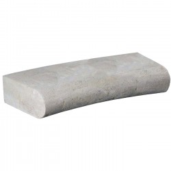 Margelle en pierre naturelle bord demi rond courbe 60 x 28 x 12 cm