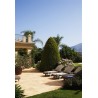 Carrelage extérieur grès cérame Travertino 60 x 60 x 2 cm
