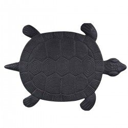 Pas japonais de jardin en fonte animaux tortue 32,2 x 23 x 1,8 cm