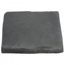 Pavé de terrasse en pierre reconstituée à coller 16 x 16 x 1,8 cm gris anthracite