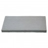 Pas japonais de jardin en pierre reconstituée décors traverse gris clair 54 x 30 x 3,5 cm schiste