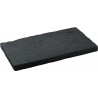 Dessus de muret en pierre reconstituée aspect ardoise 50 x 28 x 3 cm gris anthracite