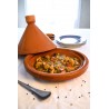 Plat tajine de cuisson en terre cuite 34 cm