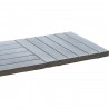 Dalle de terrasse en pierre reconstituée aspect bois 45 x 45 x 3,5 cm bois blanchi