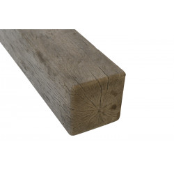 Bordure de jardin en pierre reconstituée poutre bois foncé 45 x 10 x 10 cm