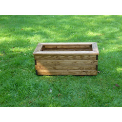 Jardinière en bois rectangulaire séquoia 78,5 x 38,5 x 31,5 cm