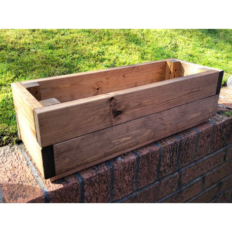 Jardinière en bois rectangulaire séquoia 53 x 16 x 19 cm Jardinière en bois rectangulaire séquoia 53 x 16 x 19 cm