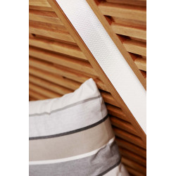 Salon de jardin Cubic en teck et tissu