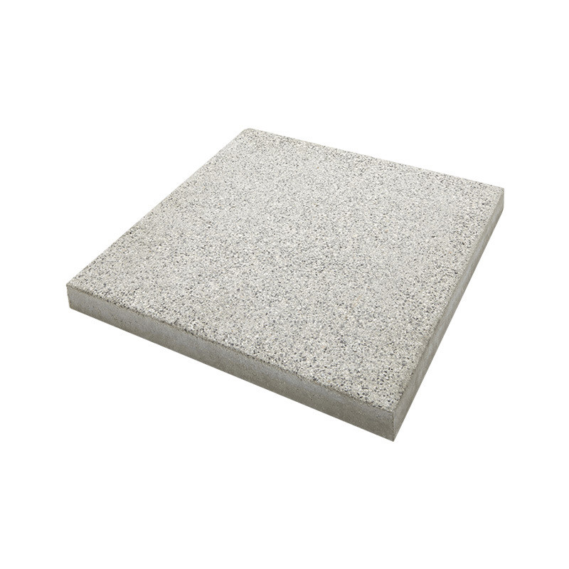 Dalle de terrasse en béton grenaillée 40 x 40 x cm gris clair