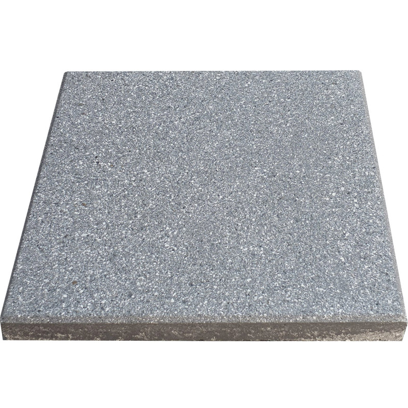 Dalle de terrasse en béton grenaillée 40 x 40 x cm gris anthracite