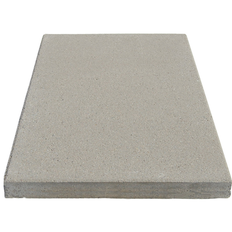 Dalle de terrasse en béton grenaillée 60 x 40 x cm ton pierre
