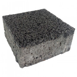 Pavé en béton drainant 12 x 12 x 6 cm basalte par palette de 6,46 m2