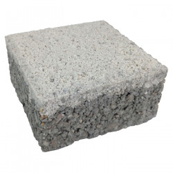 Pavé en béton drainant 12 x 12 x 6 cm ton pierre par palette de 6,46 m2