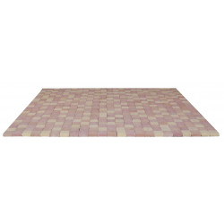 Pavé en béton vieilli 13 x 13 x 5 cm nuancé clair par palette de 7,6 m2