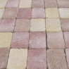 Pavé en béton vieilli 20 x 13 x 5 cm nuancé clair par palette de 7,6 m2