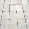 Pavé en béton vieilli 20 x 13 x 5 cm ton pierre par palette de 7,6 m2