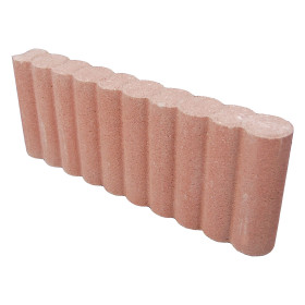 Bordure de jardin colonnade en béton pressé 50 x 6,5 x 20 rouge