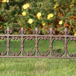 Bordure de jardin en fonte Lys 81 x 1 x 36 cm