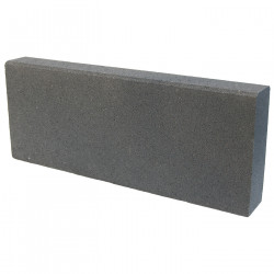 Bordure de jardin torino en béton pressé 50 x 6,5 x 20 cm gris anthracite