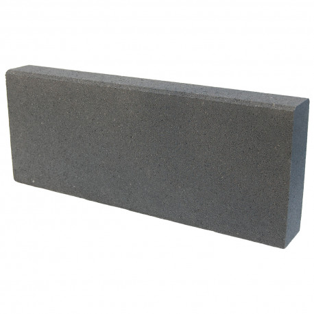 Bordure de jardin torino en béton pressé 50 x 6,5 x 20 cm gris anthracite