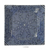 Assiette plate carrée en porcelaine 21,5 x 21,5 cm bleue