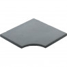 Kit margelle en pierre reconstituée plate 2,5 cm 5 x 10 ml gris clair