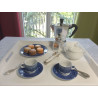 Tasse pour petit déjeuner en porcelaine 5 cl, bleue