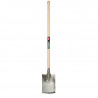 Bêche de jardin en acier et frêne manche boule 105 cm - POLET