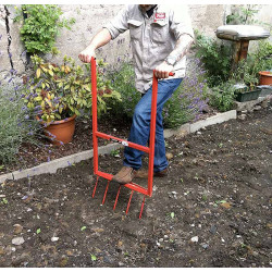 Grelinette Fourche bio 5 dents en acier 52 cm - POLET