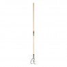 Cultivateur griffe de jardin 3 dents manche boule 150 cm - POLET