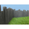 Bordure de jardin en pierre reconstituée aspect schiste 50 cm x 25 cm x 2,5 cm