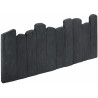 Bordure de jardin en pierre reconstituée aspect schiste 50 cm x 25 cm x 2,5 cm