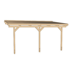 Pergola de 9,68 m² en pin traité autoclave -  306 x 424 x 271 cm