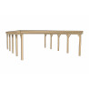 Carport double en pin traité avec toit plat – 784 x 604 x 240 cm pour 45 m²