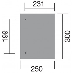 Pergola en pin à adosser imprégnation en autoclave - 231 x 199 x 267 cm - 4.6 m²